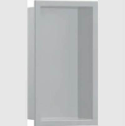 Hansgrohe XtraStoris Original Wall Niche - Frame - 12" x 6" x 5.5" in Concrete Grey