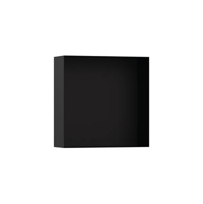 Hansgrohe XtraStoris Minimalistic Wall Niche - Frameless - 12" x 12" x 4" in Matte Black