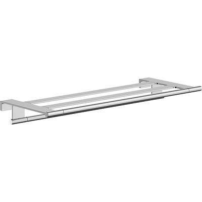 Hansgrohe AddStoris S Towel Shelf with Towel Bar in Chrome