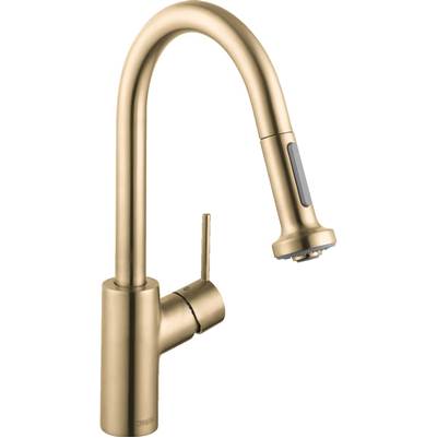 Hansgrohe Talis S² Prep Kitchen Faucet - 2-Spray Pull-Down - 1.75 GPM in Brushed Gold Optic