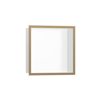 Hansgrohe XtraStoris Individual Wall Niche - 12"x12"x4" in Brushed Bronze