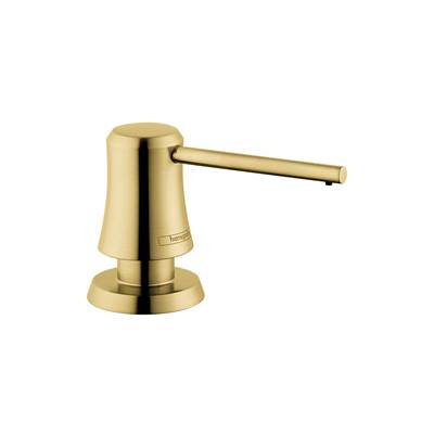 Hansgrohe Transitional Soap Dispenser in Brushed Gold Optic