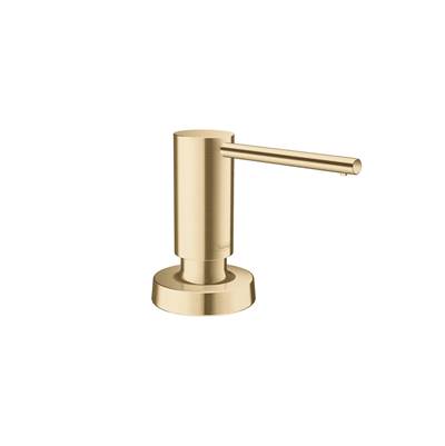 Hansgrohe Modern Soap Dispenser in Brushed Gold Optic