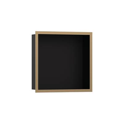 Hansgrohe XtraStoris Individual Wall Niche - 12"x12"x4" in Brushed Bronze