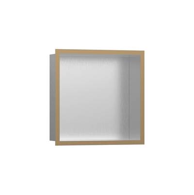 Hansgrohe XtraStoris Individual Wall Niche - 12"x12"x4" in Brushed Bronze