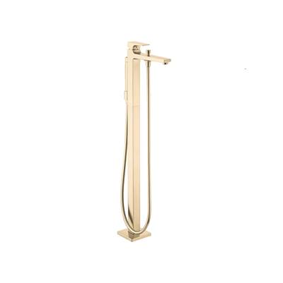 Hansgrohe Metropol Freestanding Tub Filler - Lever Handle - 1.75 GPM in Brushed Gold Optic
