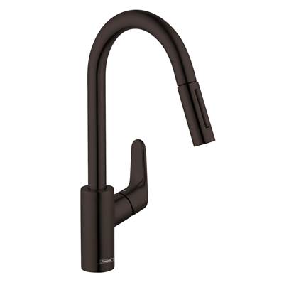 Hansgrohe Focus HighArc Kitchen Faucet - 2-Spray Pull-Down - 1.75 GPM in Matte Black