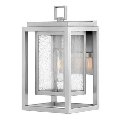 Hinkley Lighting Coastal Elements Small Wall Mount Lantern in Satin Nickel
