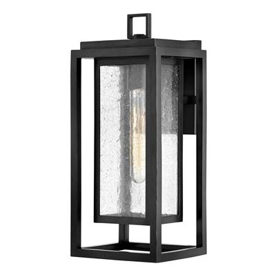 Hinkley Lighting Coastal Elements Medium Wall Mount Lantern in Black