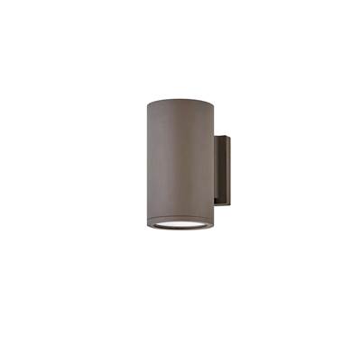 Hinkley Lighting Silo Small Down Light Wall Mount Lantern in Architectural Bronze