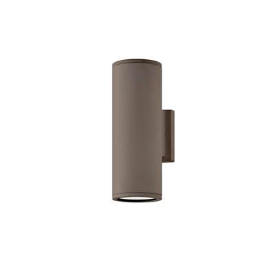 Hinkley Lighting Silo Small Up/Down Light Wall Mount Lantern in Architectural Bronze