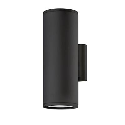 Hinkley Lighting Silo Small Up/Down Light Wall Mount Lantern in Black