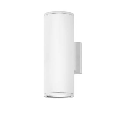 Hinkley Lighting Silo Small Up/Down Light Wall Mount Lantern in Satin White