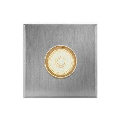 Hinkley Lighting Dot LED Small Square Button Light in Stainless Steel