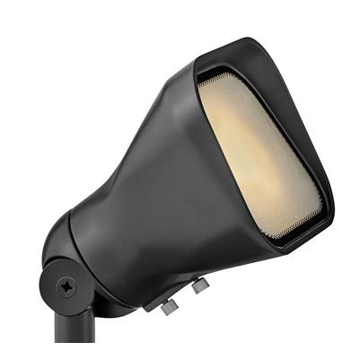 Hinkley Lighting 12w LED Flood Spot Light - Variable Output - 3000K - 12V in Satin Black