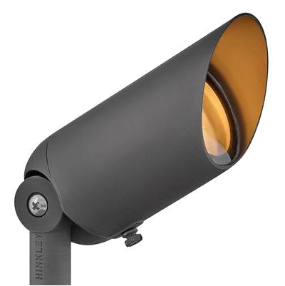 Hinkley Lighting Lumacore Hardy Island 1-Light 12V LED Spotlight - Variable Output - 2700K in Brass Satin Black