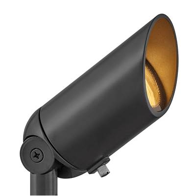 Hinkley Lighting Hardy Island 1-Light 12V LED Spotlight in Brass Satin Black
