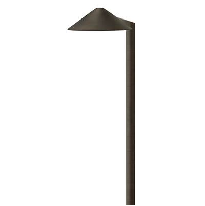 Hinkley Lighting Hardy Island 12V Round Side Mount LED Path Light in Brass Satin Black