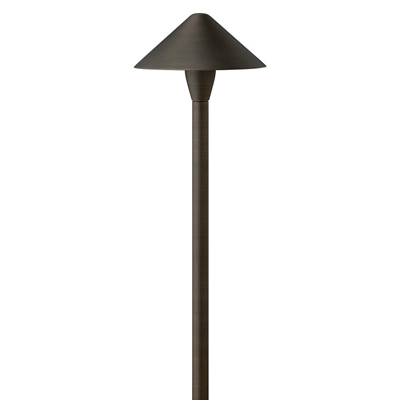 Hinkley Lighting Hardy Island 12V Large Classic LED Path Light in Brass Satin Black