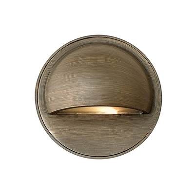 Hinkley Lighting Hardy Island Round Eyebrow Deck Sconce in Matte Bronze