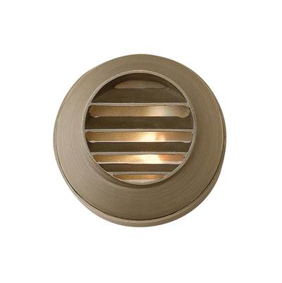 Hinkley Lighting Hardy Island Round Louvered Deck Sconce in Matte Bronze