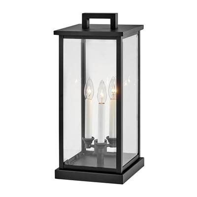 Hinkley Lighting Weymouth Large Pier Mount Lantern in Black