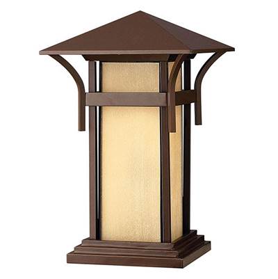 Hinkley Lighting Harbor Large Pier Mount Lantern in Anchor Bronze
