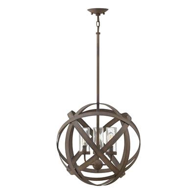 Hinkley Lighting Carson Medium Outdoor Pendant - 12V in Vintage Iron