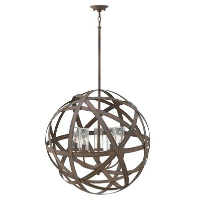 Hinkley Lighting Carson Large Outdoor Pendant - 12V in Vintage Iron