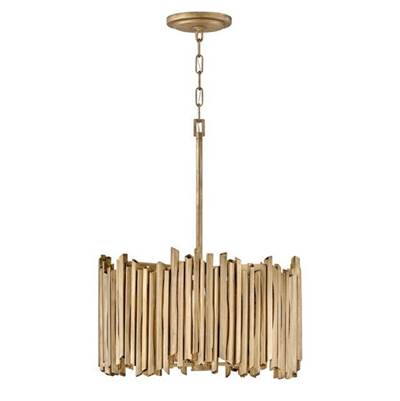 Hinkley Lighting Roca Medium Convertible Pendant in Burnished Gold