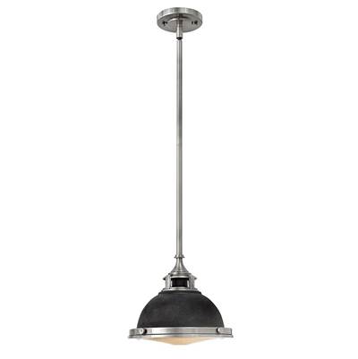 Hinkley Lighting Amelia Small Mini Pendant - 1-Light in Aged Zinc