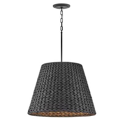 Hinkley Lighting Seabrook Medium Drum Chandelier in Black