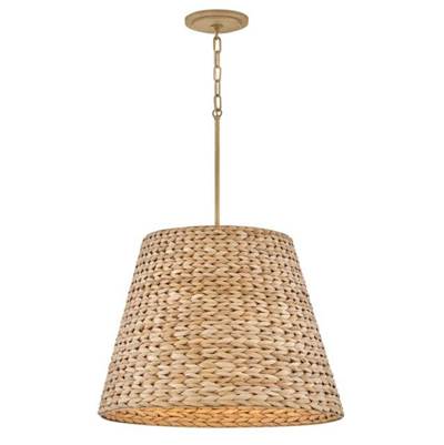 Hinkley Lighting Seabrook Medium Drum Chandelier in Burnished Gold