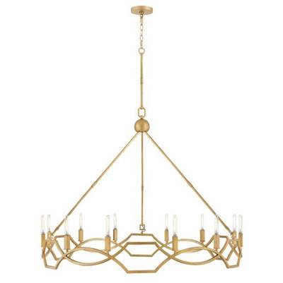 Hinkley Lighting Leona Chandelier - Large in Distressed Brass