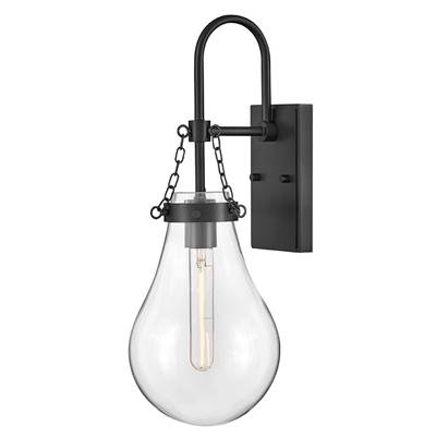 Hinkley Eloise Large Single Light Sconce in Black