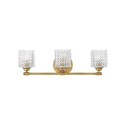 Hinkley Lighting Elle 3-Light Vanity in Heritage Brass
