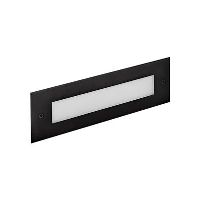 Hinkley Lighting Dash Flat LED Flush Step Light - 120V in Stainless Steel Black