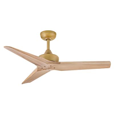 Hinkley Lighting Chisel 44'' Smart Fan in Heritage Brass