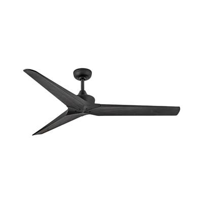 Hinkley Lighting Chisel 60" Outdoor Ceiling Fan - Smart in Matte Black