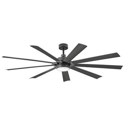 Hinkley Lighting Turbine 80" Outdoor Ceiling Fan - LED Smart in Matte Black