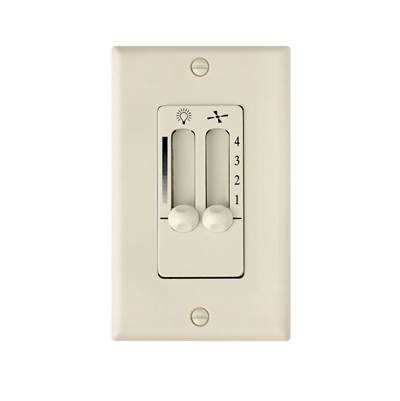 Hinkley Lighting Wall Control - 4 Speed - Dual Slide in Almond