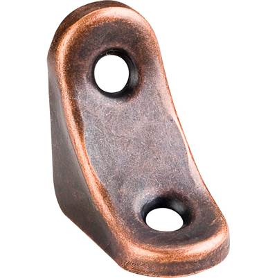 Hardware Resources Church Pew Bracket - 1-3/8" x 1-3/8" x 3/4" in Antique Copper