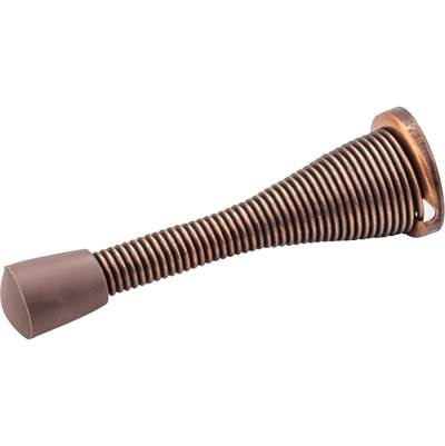 Hardware Resources 3'' Spring Door Stop with Rubber Tip in Brushed Oil Rubbed Bronze