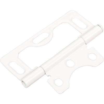 Hardware Resources Swaged Loose Pin Non-mortise Hinge - 3" - 3 Slots in White