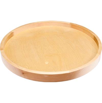 Hardware Resources 18'' Round Lazy Susan Shelf with Swivel - White Birch in UV Coated