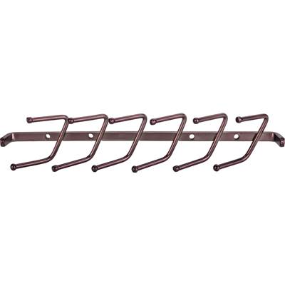 Hardware Resources Tie Rack - Screw-Mount in Brushed Oil Rubbed Bronze