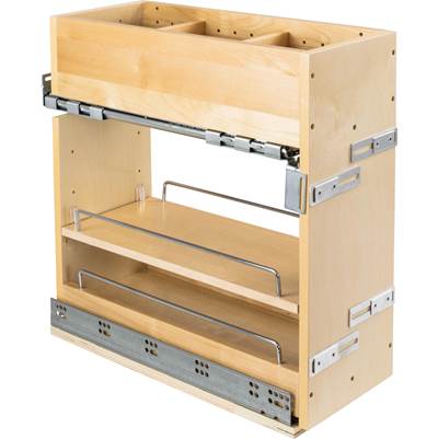 Hardware Resources No Wiggle 8'' Soft-close Vanity Cabinet Pullout in UV Coated
