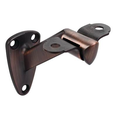 Hardware Resources Heavy Duty Handrail Bracket - 1-7/16'' x 2-1/2'' - 3-3/8'' Projection in Distressed Oil Rubbed Bronze