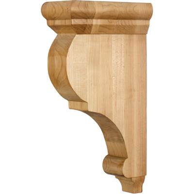 Hardware Resources 3'' W x 6-1/2'' D x 12'' H Alder Smooth Corbel in Unfinished