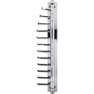 Hardware Resources Cascading Tie Organizer - 12-Hook in Polished Chrome